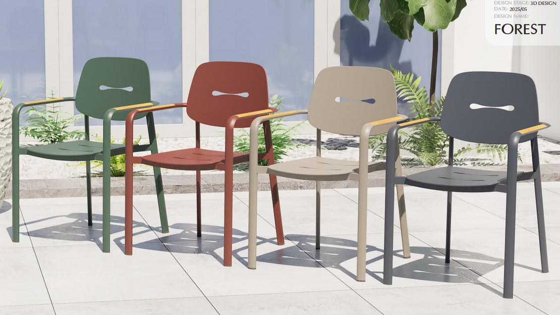 Forest dining chair (aluminium panel)