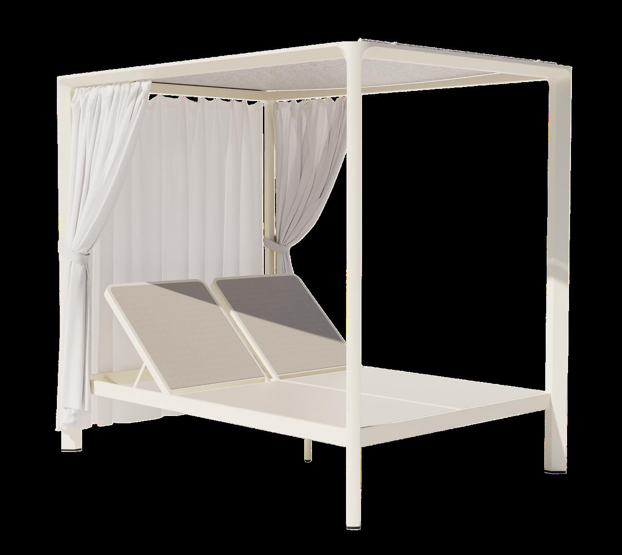 Moss sun lounger (without cushion, with cushion)